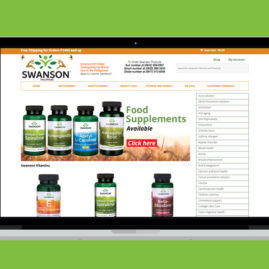 eCommerce website for Swanson Vitamins